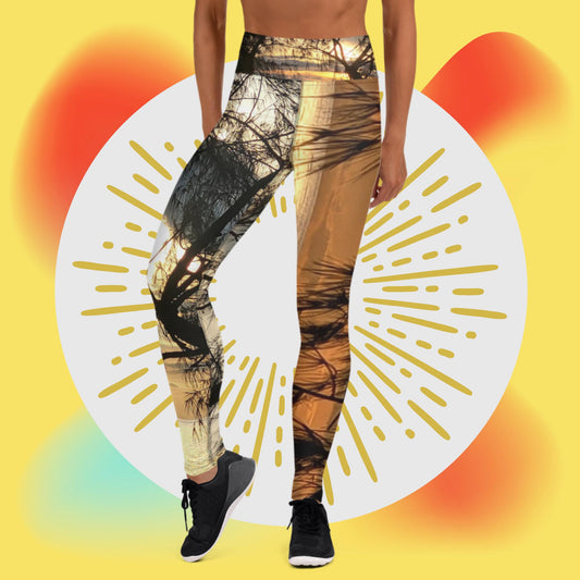 Sunset Goddess High Rise Leggings (Original Design)